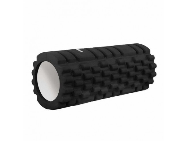 Rolă de masaj CROSSFIT FOAM ROLLER 33 x 14 cm - negru