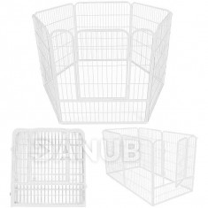 Haină pentru animale pliabilă - 184 x 94 x 100 cm - alb
